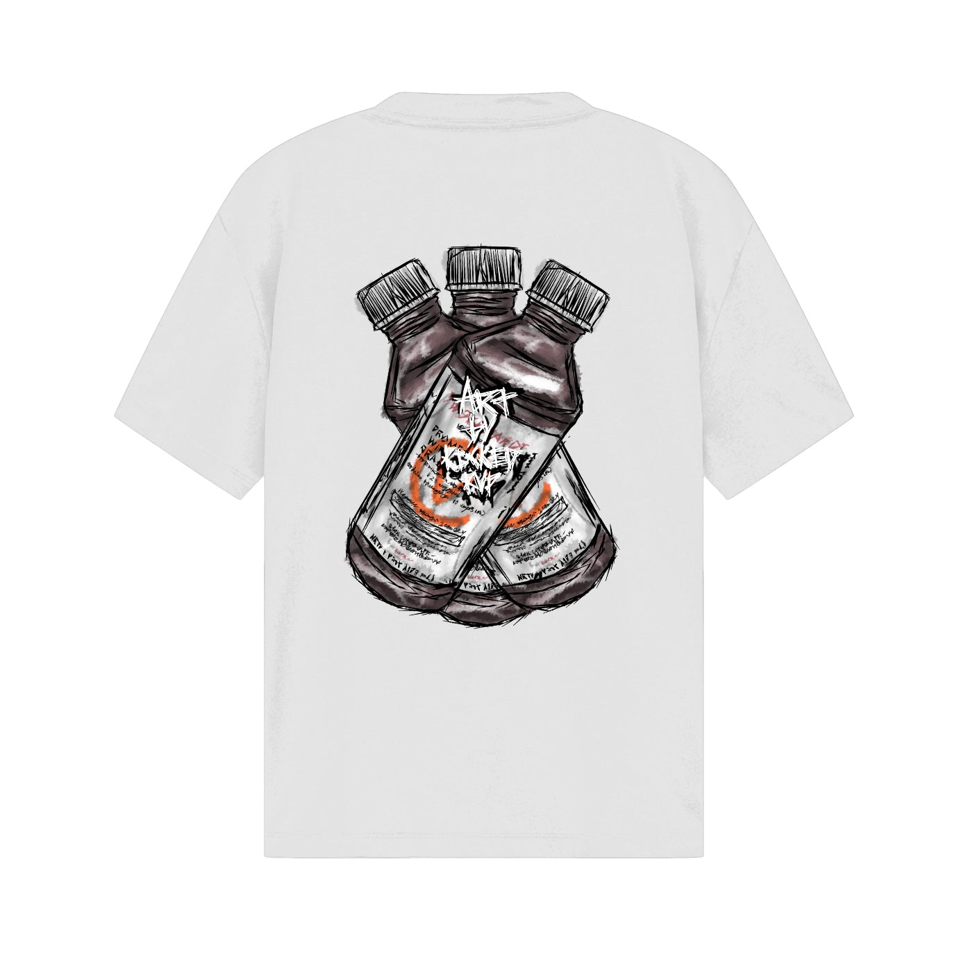 Kickedkup's World White Tee