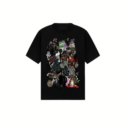 Kickedkup's World Black Tee